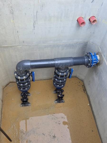 Construction d’une station de relevage des eaux pluviales pour quai logistique à Vitrolles