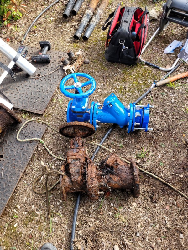 Remplacement des organes hydrauliques (clapets anti-retour et vanne d'isolement) sur une station de relevage des eaux usées à Aix En Provence
